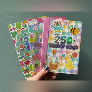 Kids 250+ Sticker Book - Pink & Multicolor-ALL THREE BOOKS